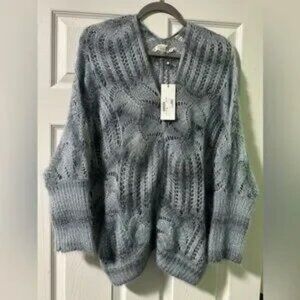 Molly Bracken V-Neck Long Sleeve Open Knit Sweater -  Size M/L